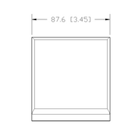 40-230-1 MODULAR SOLUTIONS ALUMINUM GUSSET 90MM X 90MM GRAY PLASTIC CAP COVER FOR 40-130-1, FOR A FINISHED APPEARANCE